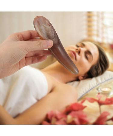 Buy FRCOLOR Ox Horn Gua Sha Stone Massage Tools - 2pcs Scraper Set for Facial & Body Relief | International Shipping - Buy Online on GoSupps.com
