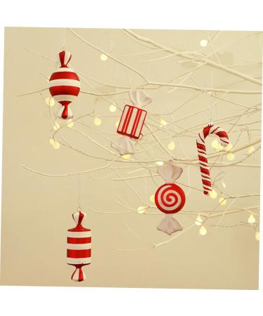 Alipis 2 pcs decorate pvc decorations Cosmetics Xmas Party Ornament Gift christmas tree Holiday Ornament outdoor decor Accessories christmas decorations household Christmas set Ornament Redx2pcs 15X6X6CMx2pcs - Buy Online on GoSupps.com