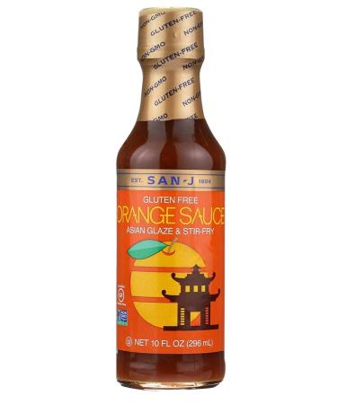 San-J Gluten Free Stir-Fry & Marinade Sauces - Teriyaki, Orange, Szechuan, Thai Peanut with 4-in-1 Measuring Spoon - 10 Fl Oz, Pack of 4 - Buy Online on GoSupps.com