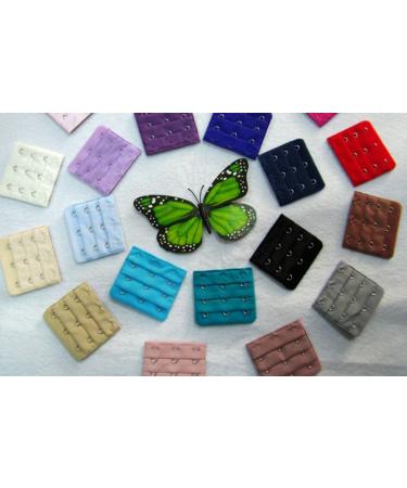 Ewanda store 16 Pcs Assorted Colors 3 Hooks 3 Rows Bra Strap Extensions Bra Strap Extenders for Women Color in Random - Buy Online on GoSupps.com