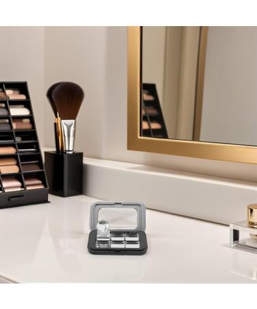Palette Magn tique Compacte Noire Mate 6 Compartiments en M tal Plaque de Pressage Int gr e Palette de Fards Paupi res et Blush Vide pour Maquillage DIY Rangement Portable - Buy Online on GoSupps.com