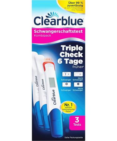 Clearblue Ultra Early Pregnancy Test Combo Pack - 3 Tests (1 Digital + 2 Visual) - Results 6 Days Sooner | Fast International Shipping - Buy Online on GoSupps.com