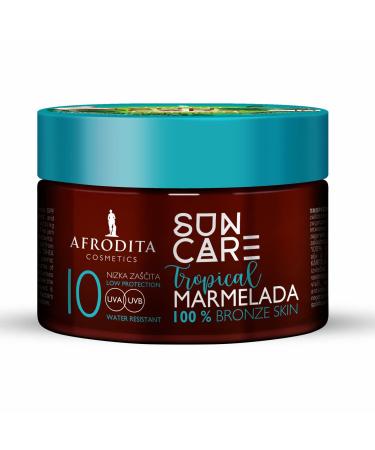 Afrodita Cosmetics Sun Care Browning accelerator jam |For fast and intensive tan |100% bronze skin |Rich texture |Oily cremal (tropical) Tropical SPF10 - Buy Online on GoSupps.com