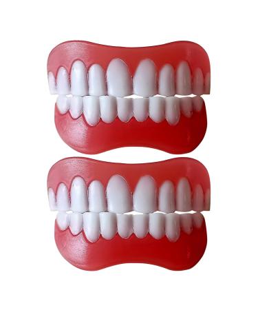 Manmaning dentures of artificial dentures of artificial dentures cosmetic tooth protection artificial dentures false teeth veneers dentures (red one size) red unit size