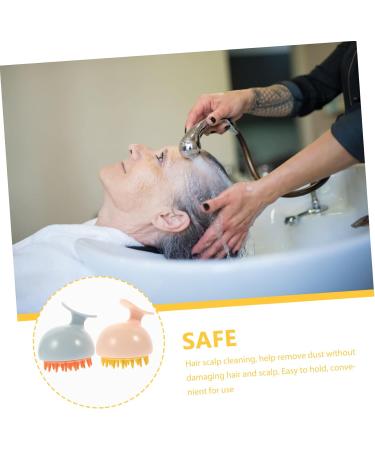 Frcolor 10 StK Shampoo Massage Brush - Silicone Scalp Peeling Tool for Healthy Hair Care | International Shipping Available - Buy Online on GoSupps.com