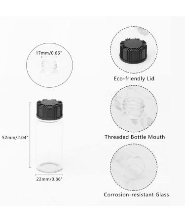 10ml Glass Vials - Transparent Colorless Pack of 10 - Ideal for DIY Crafts & Storage | International Shipping Available - Buy Online on GoSupps.com