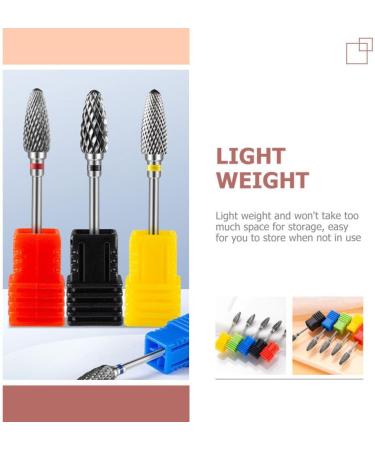 SOLUSTRE Nail Polisher Metal Drill Bit Nail Drill Bits Multitools Grinding Heads for Nail Drill Hair Dryer Brush Manicure Replacement Nail Bits File Box Tungsten Steel Alloy Halloween Miss - Buy Online on GoSupps.com