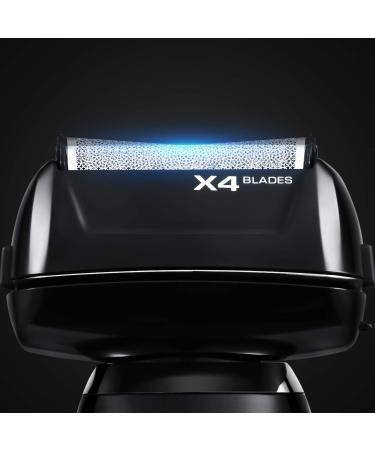 Povos Electric Foil Shaver PS9608 - 4 Blade Wet & Dry Cordless for Men Flexible Pivoting Head & Travel Bag - Best International Shipping - Buy Online on GoSupps.com