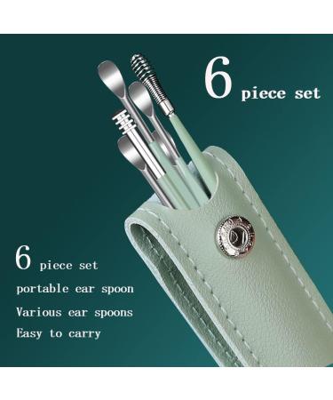 YIRUI Earwax Removal Kit - 6-in-1 Reusable Spiral Ear Pick Tools for Effective Ear Cleaning - Black - Buy Online on GoSupps.com