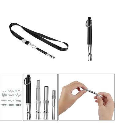 Shulllin Professional Dog Training Kit - Ultrasound High-Frequency Whistles (2 STK) with Adjustable Pipe Band - Effective Accessories for Dog Training (Black & White) - Buy Online on GoSupps.com