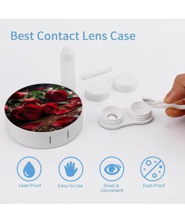 Valentine's Day Rose Contact Lens Case - Portable Travel Storage Box | Perfect Gift - Buy Online on GoSupps.com