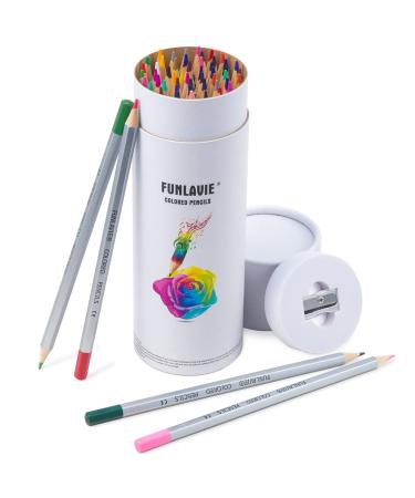 FUNLAVIE Colored Pencils 48 Coloring Pencils Premium Art Drawing Pencil for Adults Coloring Book - Buy Online on GoSupps.com