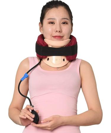Cervical Vertebra Brace Adjustable Neck Support for Spine Alignment Neck Pain Relief for Home/Office - Buy Online on GoSupps.com