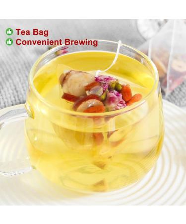 100% Pure Natural Herbal Tea Ginseng Longan Goji Tea Bag 300g/10.58oz (6g*50bags) Ginseng laurier Goji rond cassonade haricots rouges arachides sans caf ine sans additifs sans OGM - Buy Online on GoSupps.com
