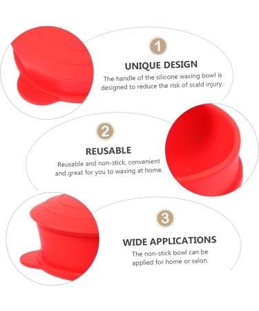 Fomiyes 2-St High-Temperature Silicone Pot Wax Warmer Accessories | Mini Heating Round Pot for Beauty Tools | Anti-Drop Household Wax Shell & Gel Pot - Buy Online on GoSupps.com