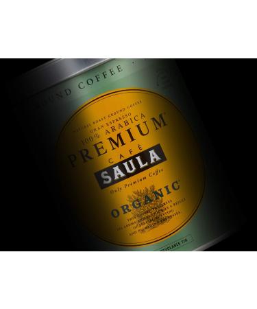 Caf Saula Pack de 3 bo tes de 250 gr. Premium Organic 100% Arabica moulu - Buy Online on GoSupps.com