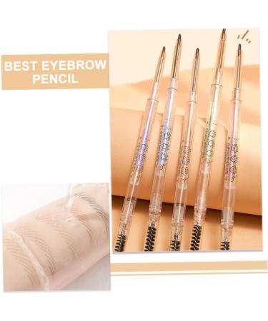 Healeved 5pcs Brow Pencils with Brush Brown Eyebrow Pencil Thin Eyebrow Pencil Eyebrow Makeup Tools Paste - Buy Online on GoSupps.com