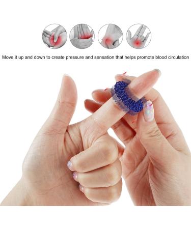 TIDIPRI Acupressure Ring Set - 12 Massage Rings for Stress Relief & Improved Blood Circulation - Finger & Toe Massage Tool - Buy Online on GoSupps.com