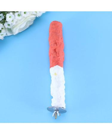 POPETPOP Bird Parrot Stand Perches with Cuttlebone - Calcium Perch Standing Pole and Toys for Parrots | Bird Cage Accessories - Buy Online on GoSupps.com