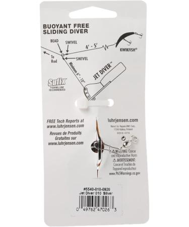 Luhr Jensen 10' Jet Diver Silver (5540-010-0920) - High-Quality Fishing Tackle - Buy Online on GoSupps.com