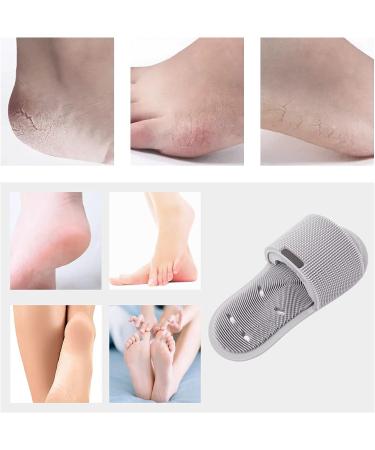 Silicone Shower Foot Scrubber - Non-Slip Personal Foot Massage & Cleaning Tool for Men and Women - 1Pcs Grey - Buy Online on GoSupps.com