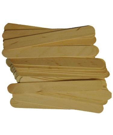 Spa Stix Large Jumbo Waxing Sticks - 6" x 3/4", Pack of 100 Jumbo Sticks Pack of 100ct Large Waxing Sticks