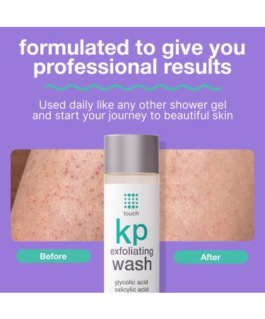 Keratosis Pilaris Exfoliating Body Wash Cleanser - 15% Glycolic Acid, Aloe Vera & Hyaluronic Acid - Smooths Skin, Reduces Redness - 8oz - Buy Online on GoSupps.com