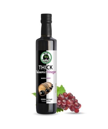M.G. PAPPAS Thick Balsamic Vinegar from Italy - Gourmet Balsamic Italian Vinegar - A Great Addition to Vinaigrettes, Salads & Dressings - No Preservatives, No Added Sugar, No Additives - 8.5 Fl Oz (250ml)