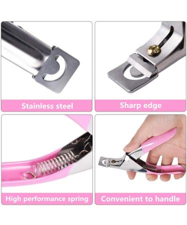 MuYwa 500pcs Acrylic French Nail Tips with Clipper - Natural | for Salons & DIY Nail Art - Buy Online on GoSupps.com