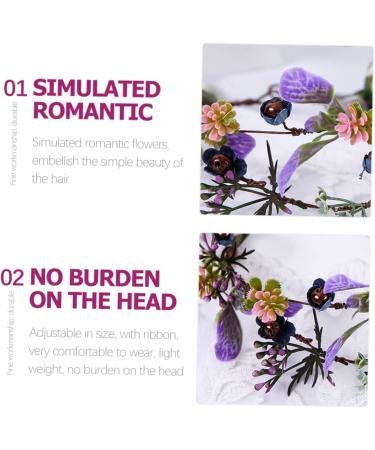 HAPINARY Artificial Flower Wreath Bohemia Floral Headpiece Wedding Garland Flower Hairband Wedding Flower Bride Headpieces for Wedding Garlands for Decor Tiara Pp Vacation Girl Hair Crown - Buy Online on GoSupps.com