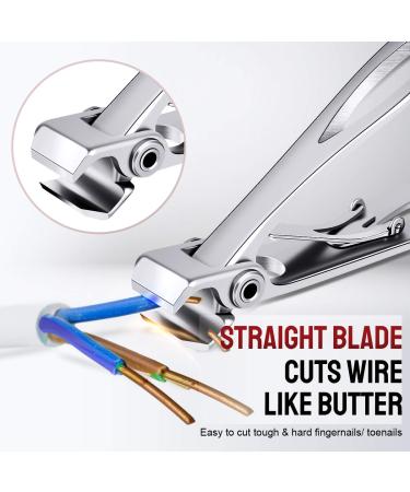 PrettyDiva Wide Jaw Nail Clippers - Heavy Duty Straight Blade for Thick Nails - Extra Large Toe Nail Trimmer for Adults & Seniors - Buy Online on GoSupps.com