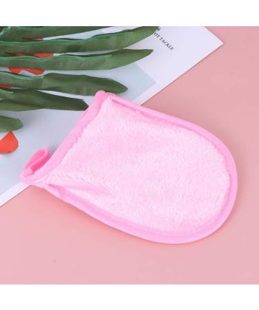 Exceart Soft Cleaning Gloves Set with Makeup Remover Cloth - Pink | Effective International Shipping - Buy Online on GoSupps.com