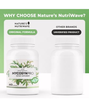Mycosyn Pro - Natural Supplement with Vitamin C Folate & Biotin | Non-GMO Stimulant-Free Easy to Take | Made in the USA GMP-Certified | 60 Capsules 3 Month Supply 60 Count (Pack of 3) - Buy Online on GoSupps.com