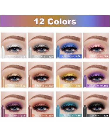 Glitter Eyeshadow Stick Colorful Set Eye Shadow Pen Eyeliner Eye Shadow Pencil Waterproof & Long Lasting Glitter Eyeshadow Stick Eye Makeup (Color : 08#) - Buy Online on GoSupps.com