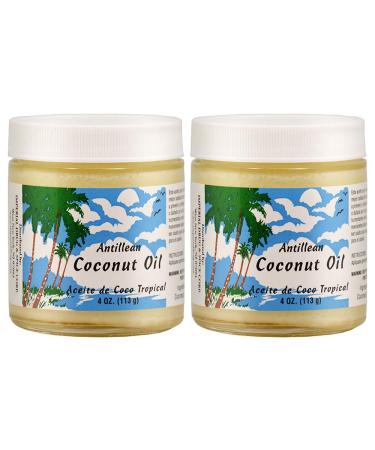Antillean Coconut Oil 2 oz. Aceite De Coco 2-PACK