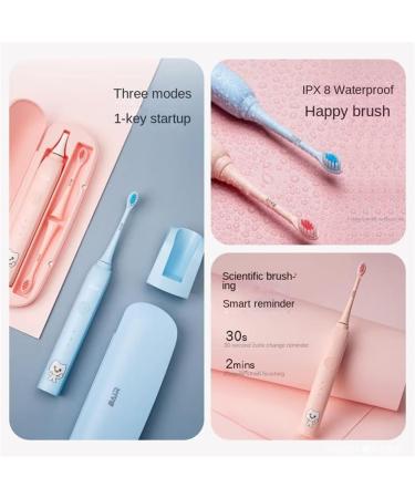 Buy BAIR K7 Children's Electric Toothbrush - Soft-Bristled Sonic Wave Automatic Cute Toothpaste 4 Brush Heads | Ideal for Kids 16+ | International Shipping Available - Buy Online on GoSupps.com