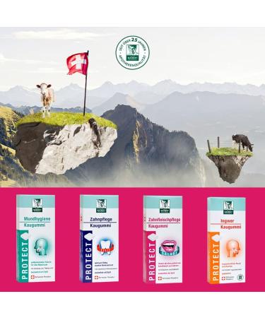 BADERs PROTECT Chewing Gum - Oral Hygiene & Dental Care | 4 Varieties 20 Squares | Buy Internationally - Buy Online on GoSupps.com