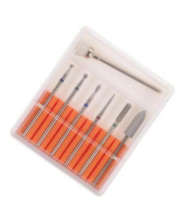Didiseaon 1set Grinding Head Set Nail Polishing Bits Electric Nail File Bits Xmas Nail Drill Bits Acrylic Remover Nail Drill Heads Manicure Tungsten Steel Polisher To Rotate Ceramics