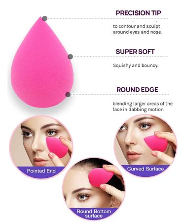 15 PCS Makeup Sponge Set - Beauty Blenders & 2 Holder Stands for Foundation & Liquid Creams | Perfect Blend for Flawless Finish - Buy Online on GoSupps.com