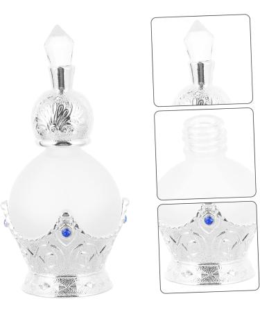 FRCOLOR 1pc Perfume Bottle Women Essential Oil Bottle Scent Perfume Holder Empty Perfume Container Gold Trim Dubai Perfume Liquid Containers Air Travel Empty Bottle Composite Material Vial 9X4X4CM Silver - Buy Online on GoSupps.com