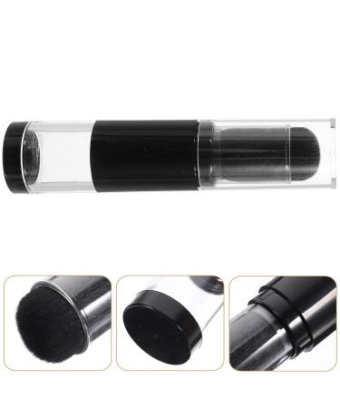 Retractable Makeup Travel Kabuki Brush & Refillable Loose Powder Jar - Perfect for Blush and Foundation - Buy Online on GoSupps.com