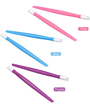 30-Piece Plastic Handle Nail Cuticle Pusher Nail Cleaner Set for Men and Women - Perfect for Christmas and Valentine's Day gifting (Blue, Purple, Pink) - Buy Online on GoSupps.com
