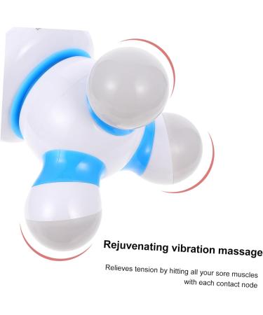 Beavorty 1Stk Electric Hand & Shoulder Massager Vibrating Back Massage Roller & Multifunctional Tool for Office Relief | 9.5x9.5cm Blue - Buy Online on GoSupps.com