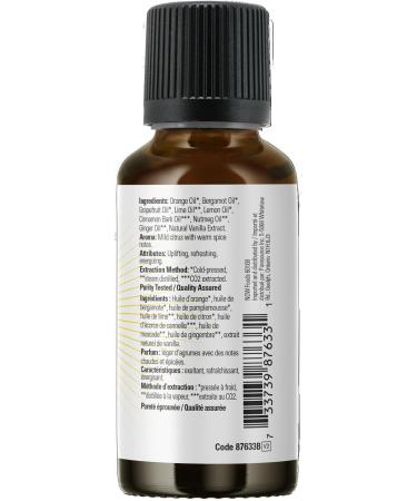 NOW Essential Oils Smiles for Miles Aromatherapy Blend Refreshing Aromatherapy Scent Blend of Pure Essential Oils Vegan Child Resistant Cap 30mL - Buy Online on GoSupps.com