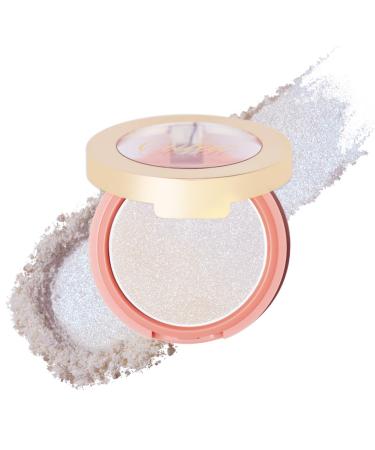 Oulac Splitter Glitzer Rouge Powder Blush Gentle Schimmer & silky tender highly pigmented durable vegan animal -try -free cosmetics eyes cosmetics 1 Pack 4.8 g F14 Blue Moon