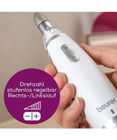 Beurer MP 62 Manicure/Pedicure Set - Electric Nail Files with 10 Attachments LED Light & Speed Control - High-Quality Nail Care Storage Bag Included - Buy Online on GoSupps.com