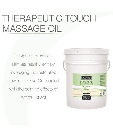 Bon Vital' Therapeutic Touch Massage Oil - Olive Oil Formula for Dry Skin & Sore Muscles | Hydrating Lightweight Formula for Massage Therapy - 5 Gallon Pail - Buy Online on GoSupps.com
