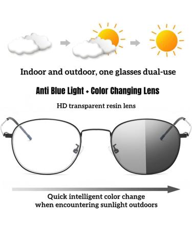 ZUKKY Photochromic Progressive Multifocus Reading Glasses - Blue Light Blocking Sunglasses for Men & Women AM31 | International Shipping Available - Buy Online on GoSupps.com