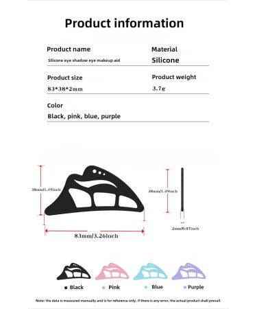  Rocky Green Rocky Green Eye Makeup Stencil for Beginners and Professionals | Reusable and easy to use perfect for eyeshadow eyeliner and liner (blue) - Buy Online on GoSupps.com