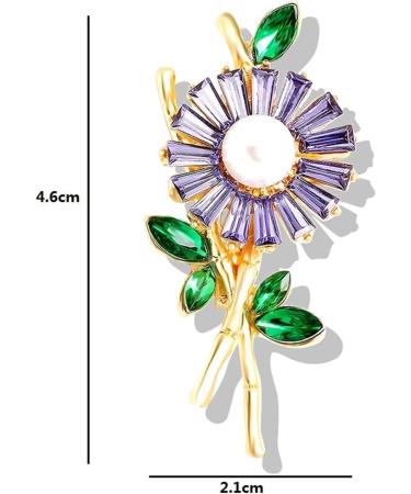 Pin Jewelry Gifts for Women Ladies Fashion Accessories Rhinestone Sunflower Brooch Pin Party Brooch Cardigan Jacket Coat Brooch Brooches & Pins - Buy Online on GoSupps.com